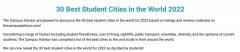 2022年全球最佳学习城市Top 30！墨尔本世界第1，悉