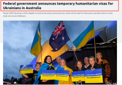 澳洲对乌克兰发放临时签证，有效期3年！