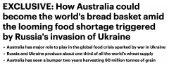 澳洲或成全球粮仓，将解决全球粮食危机问题！