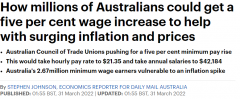 事关260多万澳人！ACTU为低收入者发声，呼吁最低