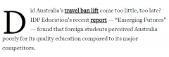 澳洲教学质量下降，学术水平堪忧，中国留学生