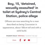 15岁澳洲男生在厕所被性侵，竟是75岁老头干的，