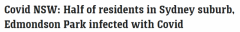 悉尼新冠阳性率最高地区揭晓，每100人中竟超5