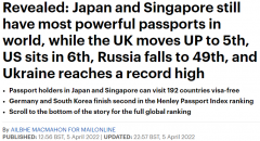 最新全球“最强护照”排名出炉！澳洲名列第7，