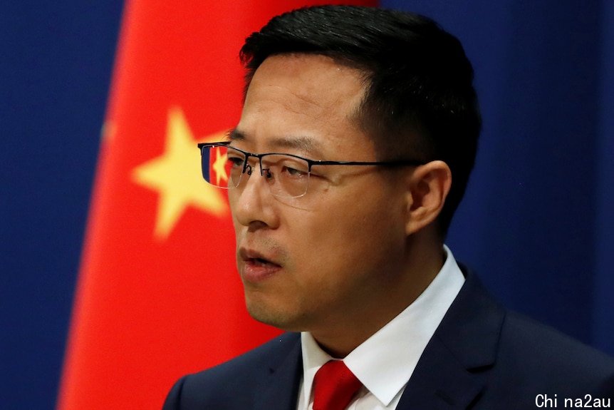中国外交部发言人赵立坚抨击了澳英美核潜舰建造交易。