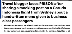 澳洲亚裔男航班上拍了张照，结果遭起诉！面临监禁+巨额罚款！