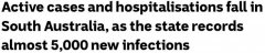 南澳新增确诊4986，死亡2例！当前活跃病例降至3.5万