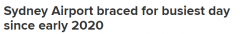 明日，悉尼机场将迎来近两年来最繁忙的一天！国内航站楼旅客超8.2万（组图）