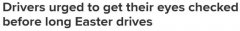 上千万澳人复活节将自驾出游！当局敦促司机进行视力检查...