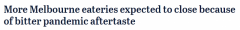 撑不住了...未来几个月，墨尔本CBD恐有更多餐厅将关门！？业内人士给出原因（组图）