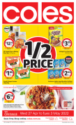 Coles 4月27日-5月3日折扣，维生素、洗涤用品半价