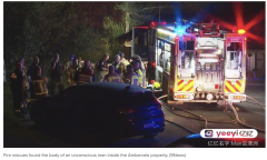 悉尼西区一住宅失火，男子抢救无效当场死亡