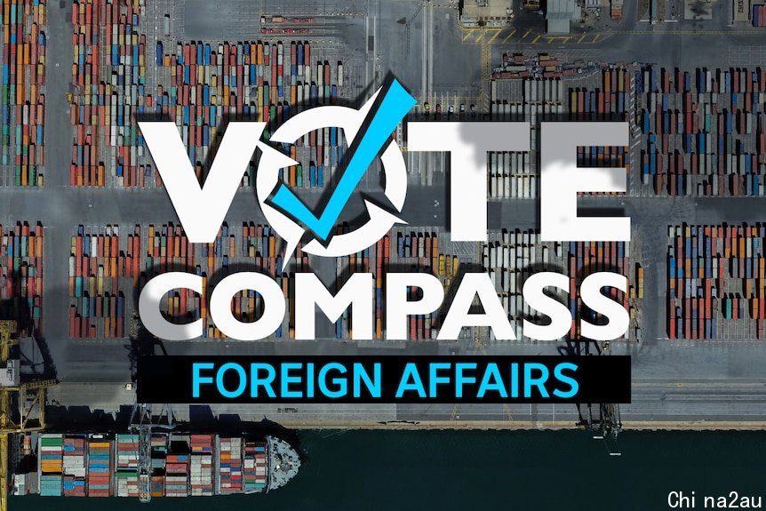 Vote Compass的标志在数格不同的照片上。