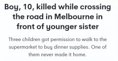 悲剧！澳华人男子闯红灯撞死10岁男孩！可能不用坐牢