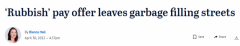 垃圾横流！薪资谈崩，墨尔本一市垃圾箱无人清，居民只能自己动手（组图）