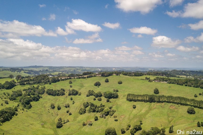 Hills on the north coast without many trees