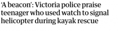 澳洲小男孩划船误入深山老林，绝望时突然想到手表的一个功能！救了两条人命！