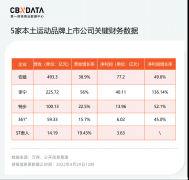 54家本土服饰鞋包上市公司盈利，为何这5家运动服饰企业都能在列？