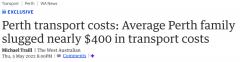 【关注】政府出手，珀斯丢掉全澳最昂贵公共交通之都称号，家庭平均每周交通费近400澳