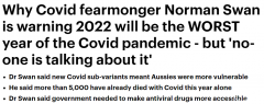 未来一年恐有1.2万人死于新冠！澳专家：2022将是疫情最严重的一年（视频/组图）