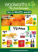 Woolworths 5月11日-5月17日折扣，5kg白米、猪肉包半价