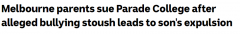 家长和学校的沟通语气不对，竟致小孩直接被开除？澳父母状告学校（图）
