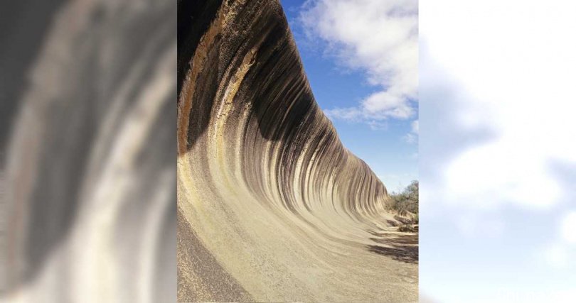 位在澳洲西澳大利亚州的小镇海登附近，出现这么一片长约100公尺、高15公尺的「海浪」！ （图／达志／美联社）