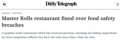 Chatswood成食品安全违规“重灾区”，又一知名餐厅被罚（组图）
