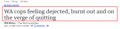 西澳再现“离职潮”？！百余名警察辞职申请去挖矿.....