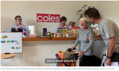 澳男在家开了间超市，只有一名顾客，却惊动Coles和全世界人
