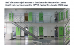 堪培拉监狱确诊人数陡增！近半数囚犯确诊，狱内工作人员感染状况尚不明确