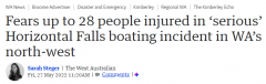 25人受伤！12人重伤！西澳知名景点爆严重事故！“瀑布特快”快艇翻船！乘客多为老年人！