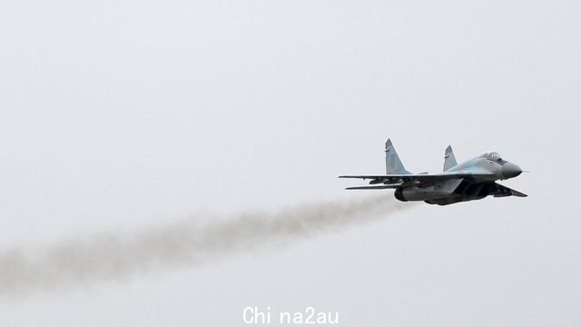 乌克兰空军的 MiG-29 在 2016 年的演习中