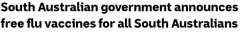 南澳宣布全体居民免费接种流感疫苗，今日开打！已确诊1194例，平均年龄20（图）