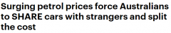 澳女不养车每月能省$1000刀！油价飙升让澳洲人养车成难题，纷纷转向“共享租车”（组图）