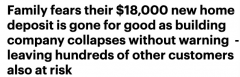 刚交钱就倒闭，昆士兰华人夫妇建房梦破碎！澳建筑行业面临崩溃风险