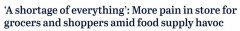 2周内单价涨好几刀，东西还缺货…澳杂货店老板：从未见过市场如此紧张（图）