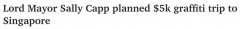 耗资$5000飞新加坡看涂鸦？澳一市长计划引争议（图）