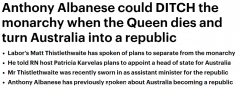澳洲或成为共和国？艾博年设共和国助理部长，直言：女王离世后就该考虑此事（组图）