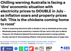 电价翻倍！通胀飙升！澳联储或加息7次！澳人生活成本将猛增！