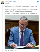 重磅！澳洲总理正式签署提交涨薪文件，至少涨5.1%，赶上通货膨胀率！打工人天堂不愧是你