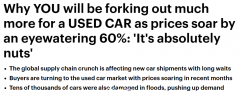 澳洲二手车价格暴涨，有时比新车还贵数万刀！部分新车要等357天收货（组图）