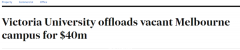 澳洲这所大学6个月内卖两次楼，CBD校区$4000万被亚洲开发商买走