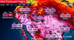 热！热！热！热到不想说话，多地温度爆表过100°F