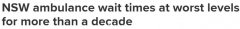 新州救护车响应“12年来最糟”，近4成危急患者送医不及时！10万人排队等做手术（组图）