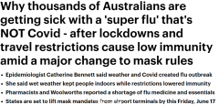 澳洲爆发“超级流感”，扑热息痛供不应求！Woolies多款流感必需品也被抢空（组图）