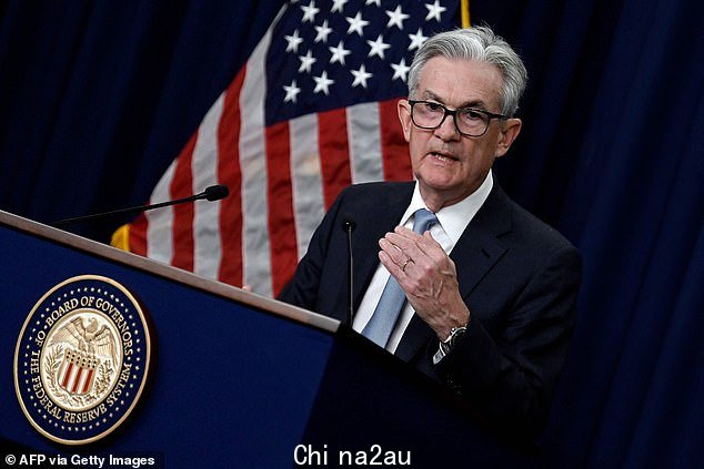 The US Federal Reserve's 0.75 percentage point increase - the steepest since 1994 - is stirring fears of an American recession (pictured is Jerome Powell, the chair of the American central bank)
