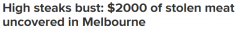 澳男涉盗走Coles大量生鲜食品，总价值超$2000（组图）