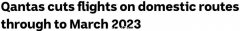 澳航宣布削减国内航线，直至明年3月！“机票涨价也无法抵抗油价攀升”（图）