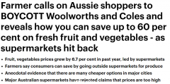 曝澳洲超市售价偏高30%，农民吁抵制Woolies和Coles！“不去超市买最高能省60%”（组图）